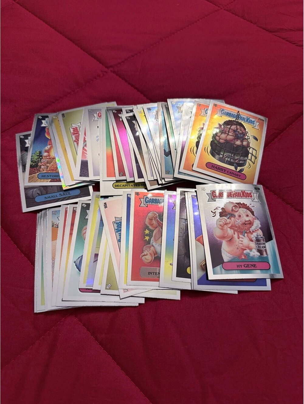 Topps Garbage Pail Kids Chrome Trading Card Lot of 40+ Cards